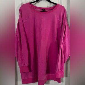 Torrid. Oversized Hot Pink Sweatshirt. Very soft. Size 2.
